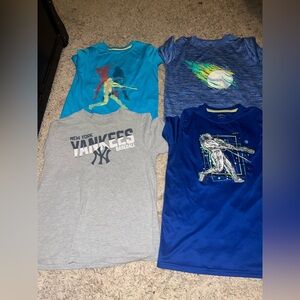Lot of four boys, baseball shirts, size large